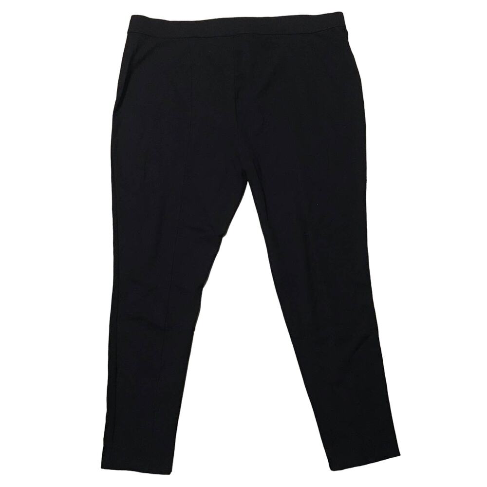 C. WONDER elastic waist pull on pants tights stitched crease front back sz 24W
